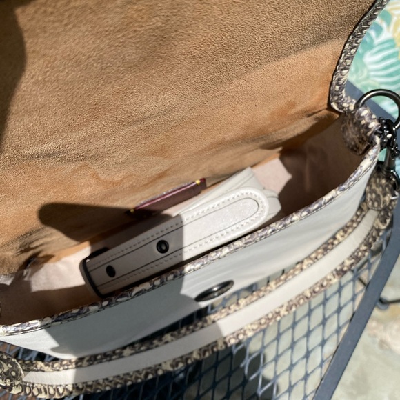 NWT Coach Soft Tabby - Chalk/Snakeskin - Picture 6 of 6